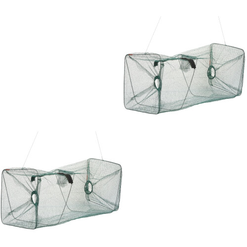 2Pièces Filet De Portable Vert Résistant En Nylon Pliable 2