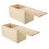 4 Pcs Wooden Sliding Boxes Multi-Function Household Containers 9