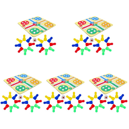 5Ensembles Jeu D’échecs Volants Portable Et 1
