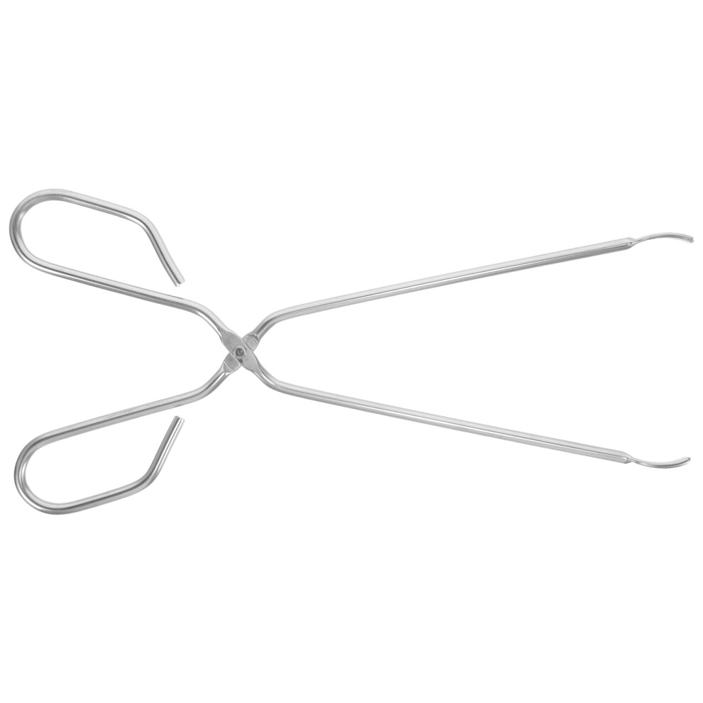 Inoomp Silver 3Pcs Durable Garbage Grabber Pickup Tool Reusable Tongs
