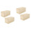 4 Pcs Wooden Sliding Boxes Multi-Function Household Containers 5