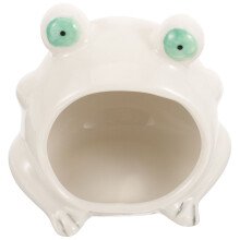 4Pcs White Ceramic Pet Hamster Houses Cooling Hideouts for Guinea Pigs