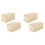 4 Pcs Wooden Sliding Boxes Multi-Function Household Containers 3