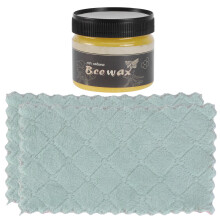 2Pièces Cire D'abeille Naturelle Pour Bois