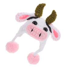 5Pcs Soft Wool Doll Hats Tiny Knitted Caps for DIY Doll Clothes Art