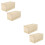 4 Pcs Wooden Sliding Boxes Multi-Function Household Containers 7