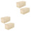 4 Pcs Wooden Sliding Boxes Multi-Function Household Containers 4