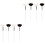 8Pièces Brosse Beauté Nylon Multi- Applicateur 3