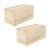4 Pcs Wooden Sliding Boxes Multi-Function Household Containers 2