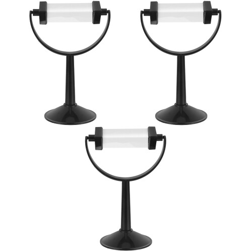 3Pcs Optical Glass Triangular Prism For Light Spectrum With Stand 2
