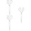 3Pcs Silver Durable Garbage Grabber Pickup Tool Reusable Tongs 9