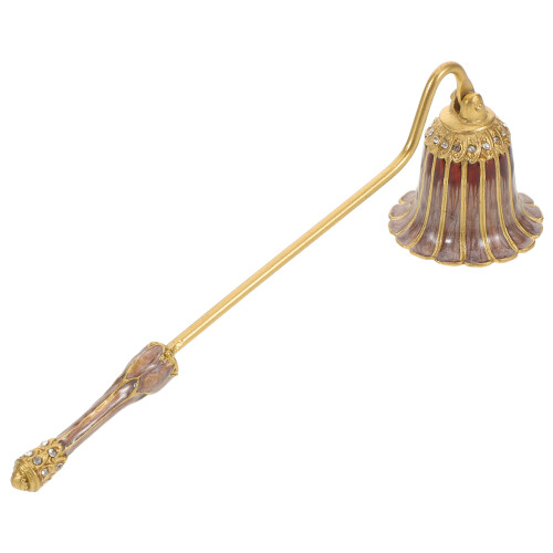 2Pcs Enamel Candle Snuffer Long Handle Metal Candle Extinguisher Tool
