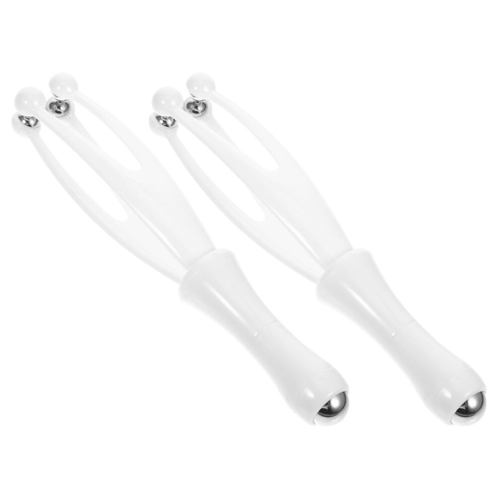 Inoomp 8Pcs Transparent Finger Massager Roller Handheld Mini Muscle Massager