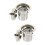 2Pcs Metal Tea Strainer Home Tea Infuser Silver Practical Filter 5