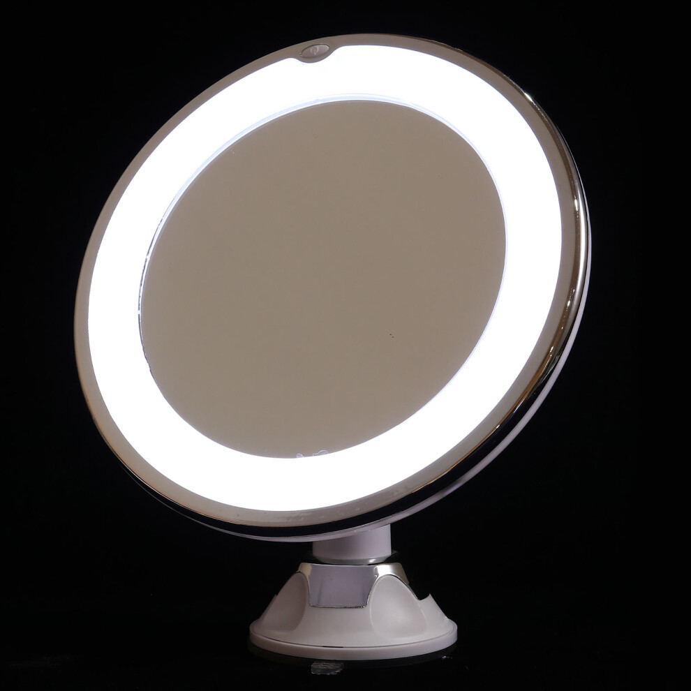 Artibetter Light 3Pcs 10X Magnifying Makeup Mirror With Suction Cup And Led