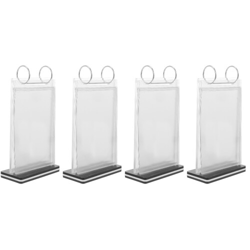 4Stk Robuster Menüständer Aus Kunststoff Und Metall 2
