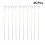 105Pcs Silver Nine Shape Round Baking Needles for Outdoor Bbq 10
