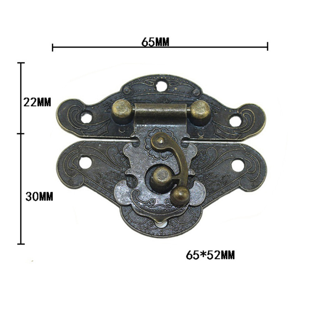 30Pcs Vintage Golden Wooden Box Latch Antique Hasps Retro Hardware 3631488164358