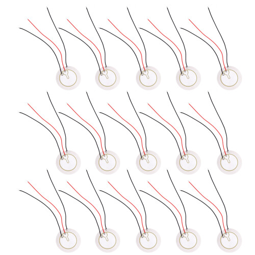 80Pcs Steel Piezo Buzzer Thin Acoustic Sensor for Electrical Devices