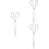 3Pcs Silver Durable Garbage Grabber Pickup Tool Reusable Tongs 8