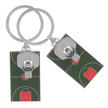 6 Pcs Mini Basketball Court Keychain Sports Accessories