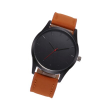 Elegant Men Wrist Watch With Brown Band For Sport And Business