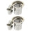 2Pcs Metal Tea Strainer Home Tea Infuser Silver Practical Filter 4