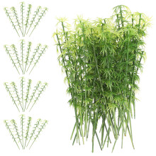 200pcs Plastic Bamboo Trees Artificial Bamboo Fake Trees Miniature For Micro Landscape Model Miniature Artificial Decor