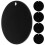 200Pcs Black Acrylic Circle Blanks Sturdy Engravable DIY Keychain Tags 1