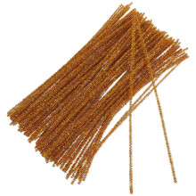 500 Pcs Gold Sparkly Pipe Cleaners Chenille Stems For Kids Diy Crafts