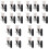 20 Pcs Miniature Sand Table Wall Lamp Landscape Ornament Decor 5