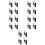 20 Pcs Miniature Sand Table Wall Lamp Landscape Ornament Decor 7