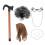 4 Sets Old Lady Wig For Grandma Elderly Stage Performance 2