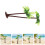 40Pcs Green Mini Palm Tree Decor Plastic Fake Tropical Model 10