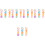 5Pcs Portable Assorted Highlighters Flat Design School Work Markers 3