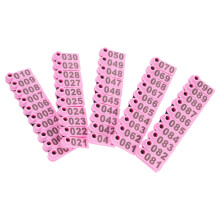 500Pcs Durable Tpu Sheep Ear Tags Pink Animal Identification Markers