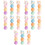 5Pcs Portable Assorted Highlighters Flat Design School Work Markers 6