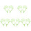 10 Pcs Creative Golf Glove Racks Portable Gloves Holders 3