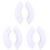 3 Pairs Skate Protector White Flannel Pattern Shield Child 2
