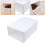 18Pcs White Plastic Drawer Type Stackable Shoes Storage Box 3