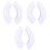 3 Pairs Skate Protector White Flannel Pattern Shield Child 3