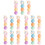 5Pcs Portable Assorted Highlighters Flat Design School Work Markers 5
