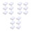 18Pcs White Plastic Drawer Type Stackable Shoes Storage Box 4