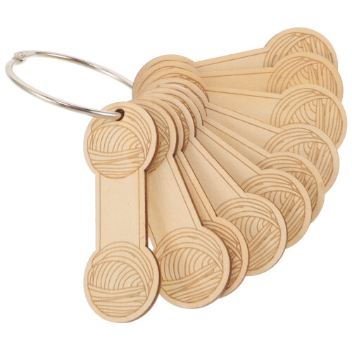 3 Sets Wood Knitting Bobbin Yarn Winding Boards 2