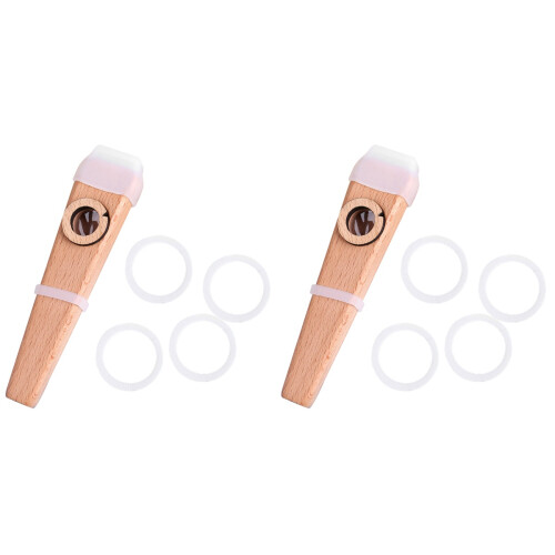 2Ensembles Instrument Kazoo Bois Simple À Utiliser Pour Âges 2