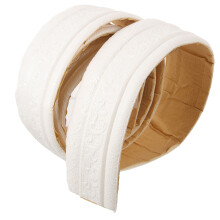 3Pcs White 3D Foam Wall Trim Skirting Border Self Adhesive Wallpaper