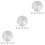 18 Pcs Glass Table Tops Disc Hardware Thickened Aluminum 6