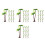 40Pcs Green Mini Palm Tree Decor Plastic Fake Tropical Model 6