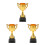3St Mini Plastic Trofeeën Voor Kinderen, Speelse Gouden Prijs Cup 9