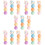 5Pcs Portable Assorted Highlighters Flat Design School Work Markers 7